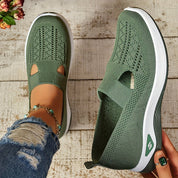Arabella Fontaine | Lightweight Knit Slip-On Sneakers for Women