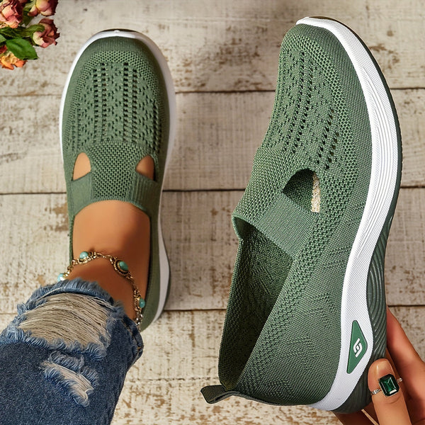 Arabella Fontaine | Lightweight Knit Slip-On Sneakers for Women