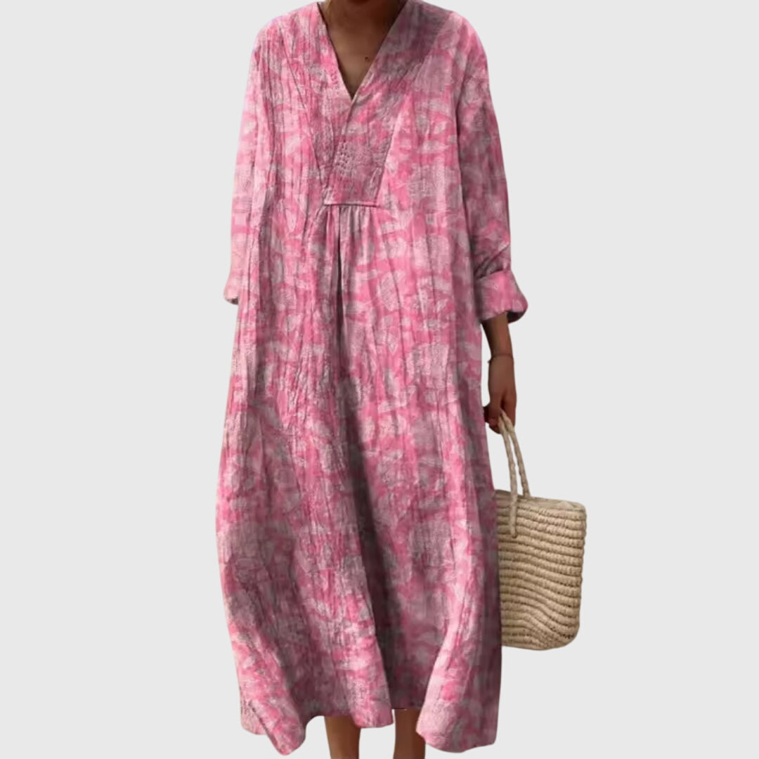 Beatrix Colombe | Colorblock Patchwork Stripe Maxi Dress