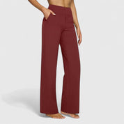 Lucille Beaupré | High-Waist Wide Leg Black Pants