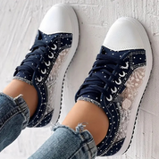Frederica Wentworth | Orthopedic Lace-Up Sneakers in Blue