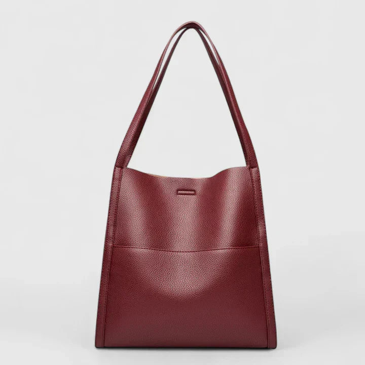 Adrienne Voss | Structured Black Faux Leather Handbag