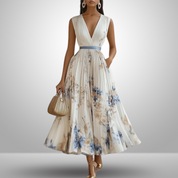 Eleonore Vanthorpe | Flowy Sleeveless Floral Maxi Dress