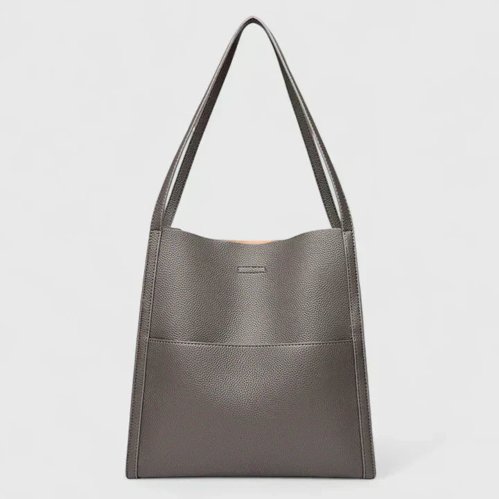 Adrienne Voss | Structured Black Faux Leather Handbag