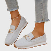 Beatrice Holloway | Blue Mesh Platform Loafers with Gold Horsebit