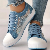 Frederica Wentworth | Orthopedic Lace-Up Sneakers in Blue