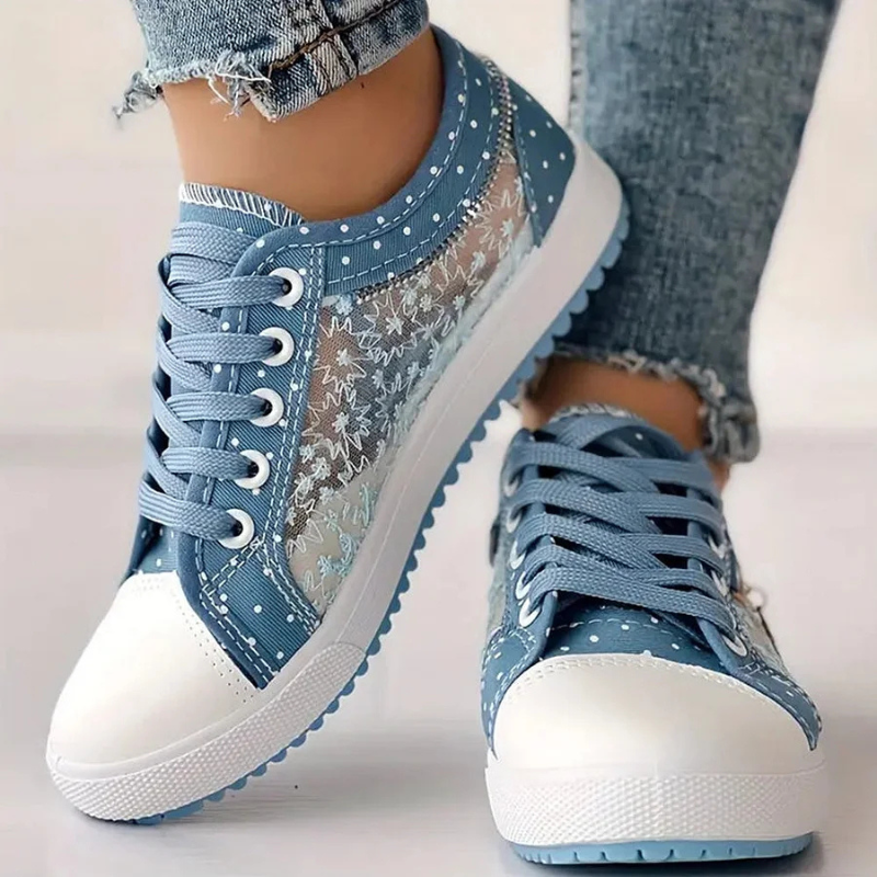 Frederica Wentworth | Orthopedic Lace-Up Sneakers in Blue