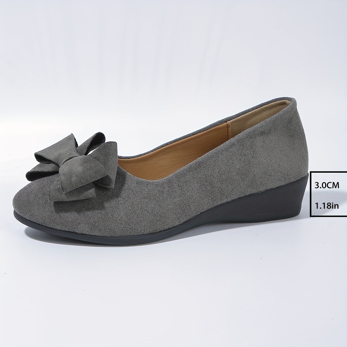 Lucinda Hartbourne | Black Bow Detail Ballet Flats Slip-On