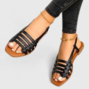 Celestina Vauborne | Strappy Flat Gladiator Sandals