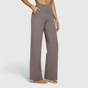 Lucille Beaupré | High-Waist Wide Leg Black Pants