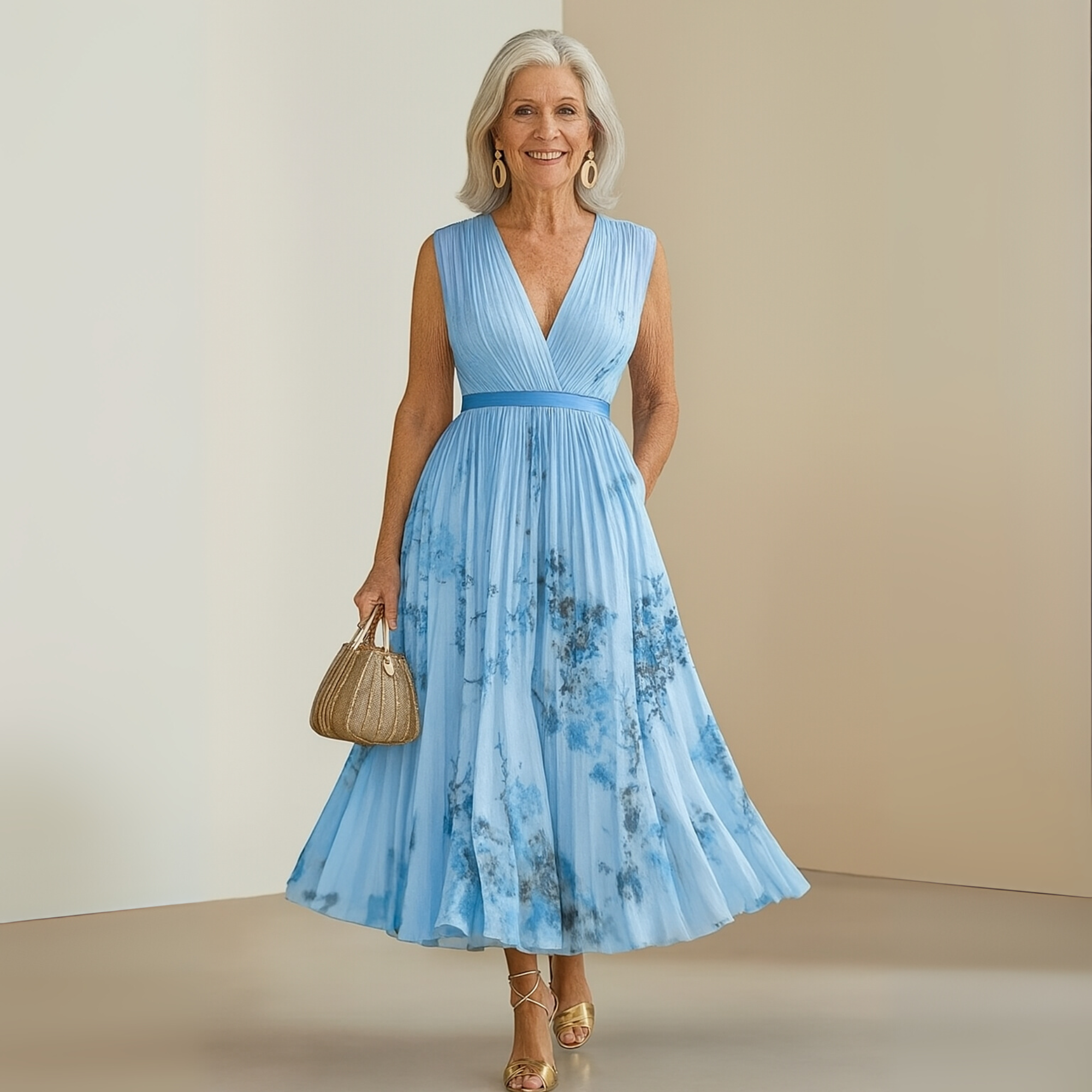 Eleonore Vanthorpe | Flowy Sleeveless Floral Maxi Dress