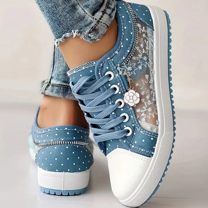Frederica Wentworth | Orthopedic Lace-Up Sneakers in Blue