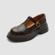 Persephone Whitmore | Orthopedic Brown Mary Jane Flats