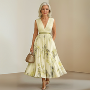 Eleonore Vanthorpe | Flowy Sleeveless Floral Maxi Dress