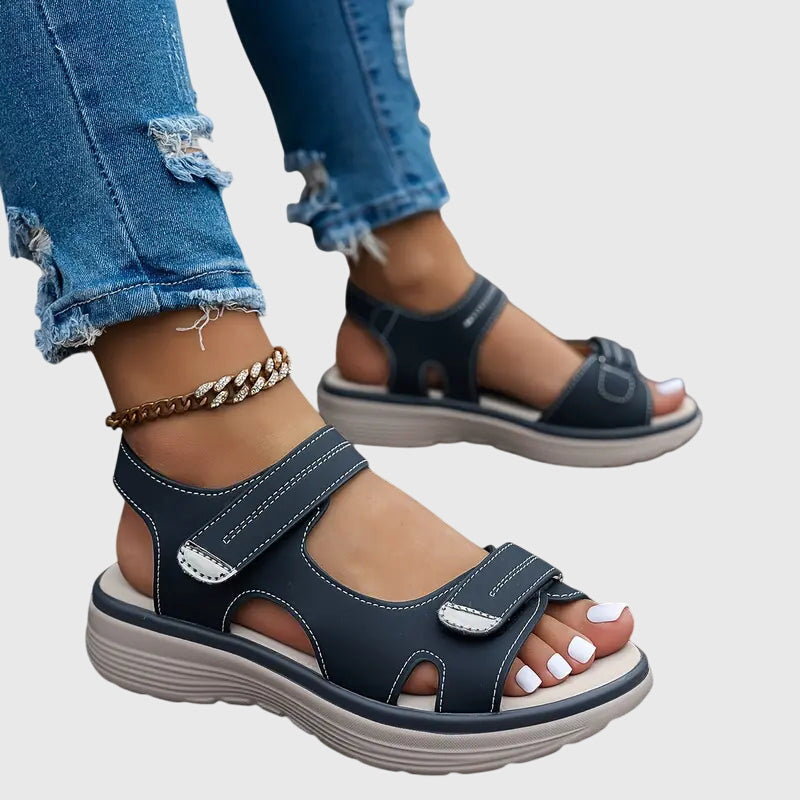 Elspeth Carrington | Orthopedic Platform Sandals in Taupe