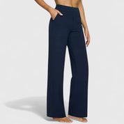 Emmeline Vosshardt | High-Waist Wide-Leg Pants in Beige