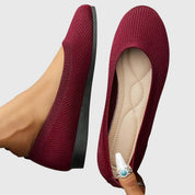Sylvaine Portreaux | Black Knit Ballet Flats Anti-Slip