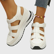 Rossana Pelletier | Black Platform Gladiator Sandals for Women