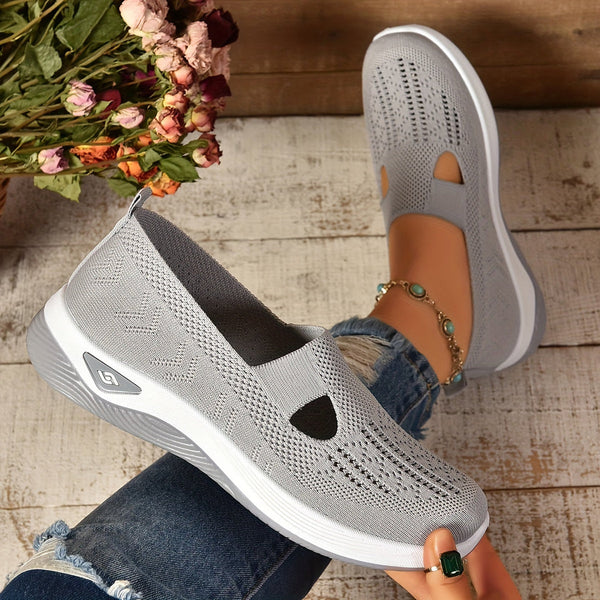 Arabella Fontaine | Lightweight Knit Slip-On Sneakers for Women