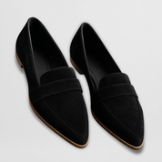 Sylviane Portmoor | Orthopedic Soft Suede Loafers in Tan