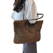 Beatrice Lanzoni | Spacious Woven Straw Beach Tote Bag