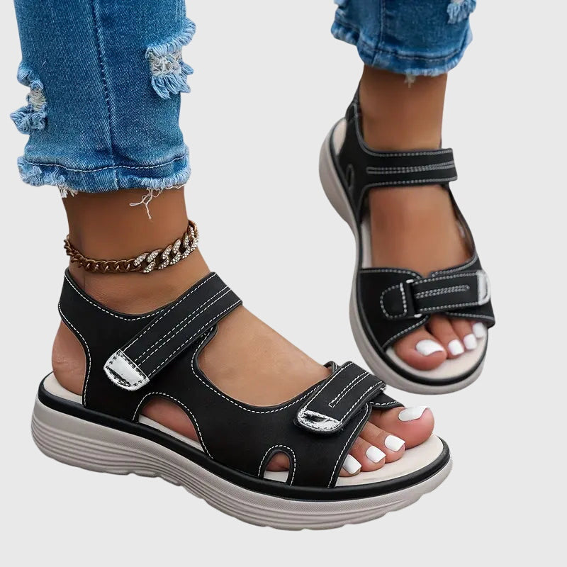 Elspeth Carrington | Orthopedic Platform Sandals in Taupe