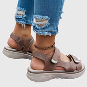 Elspeth Carrington | Orthopedic Platform Sandals in Taupe