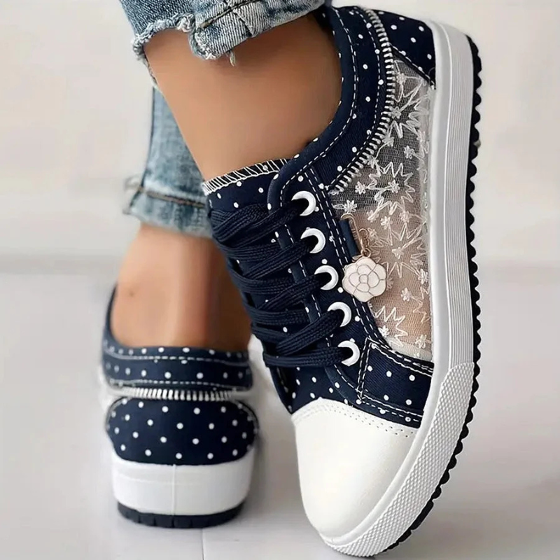 Frederica Wentworth | Orthopedic Lace-Up Sneakers in Blue