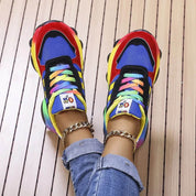Lysandra Pembrooke | Rainbow Platform Orthopedic Sneakers