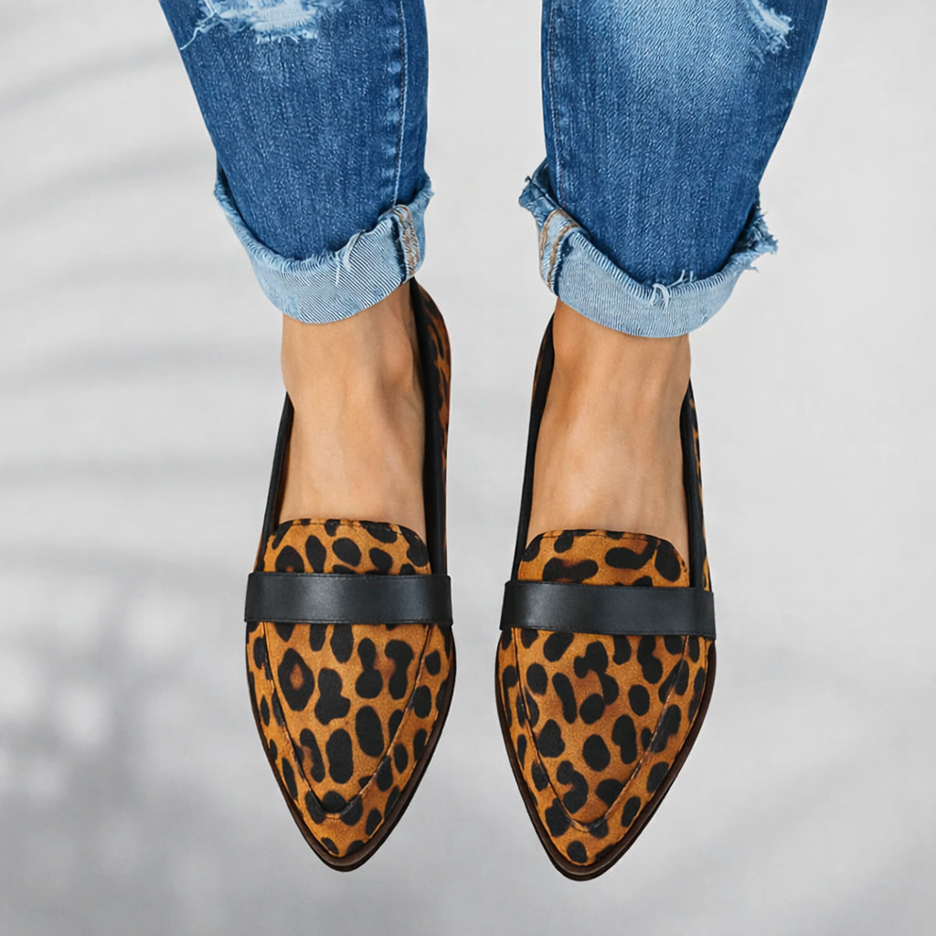 Vivienne Castrelle | Black Suede Pointed Toe Loafers