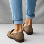 Vivienne Castrelle | Black Suede Pointed Toe Loafers