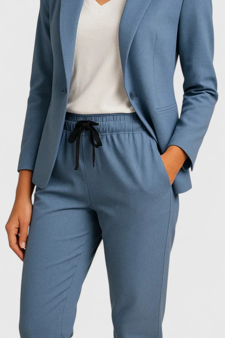 Adriana Bellvoire | Blue Tailored Blazer & Jogger Co-ord Set