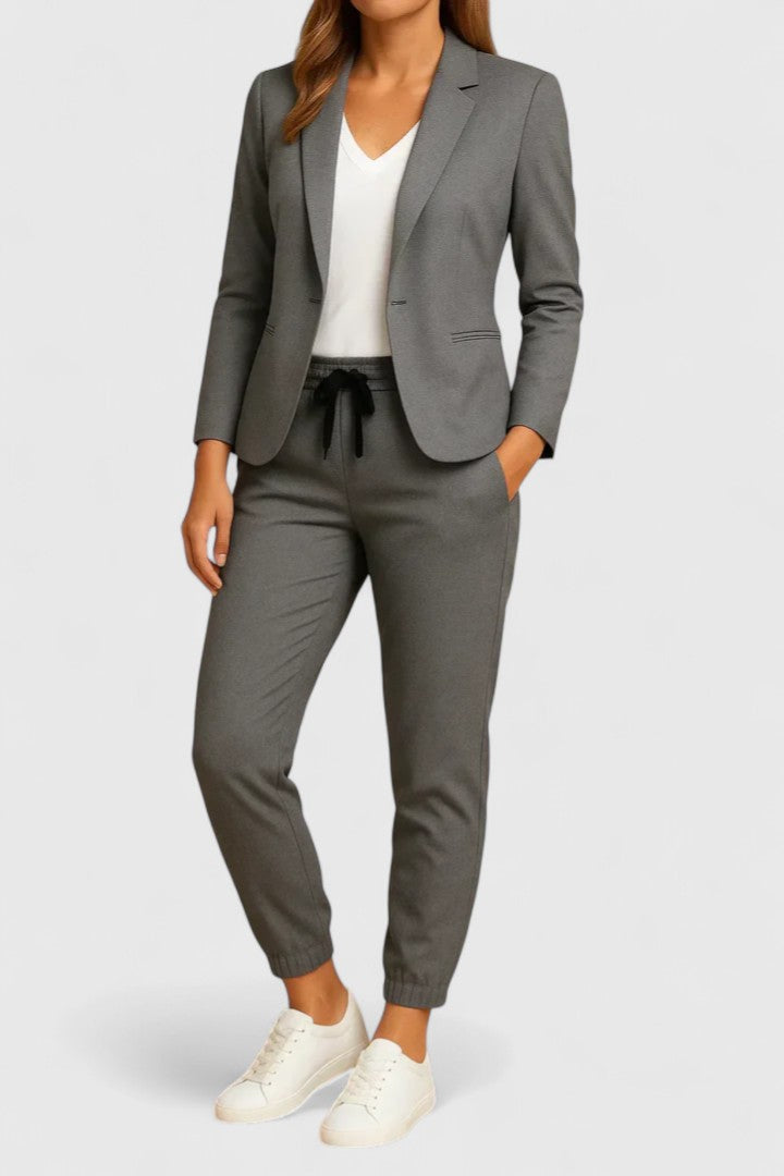 Adriana Bellvoire | Blue Tailored Blazer & Jogger Co-ord Set