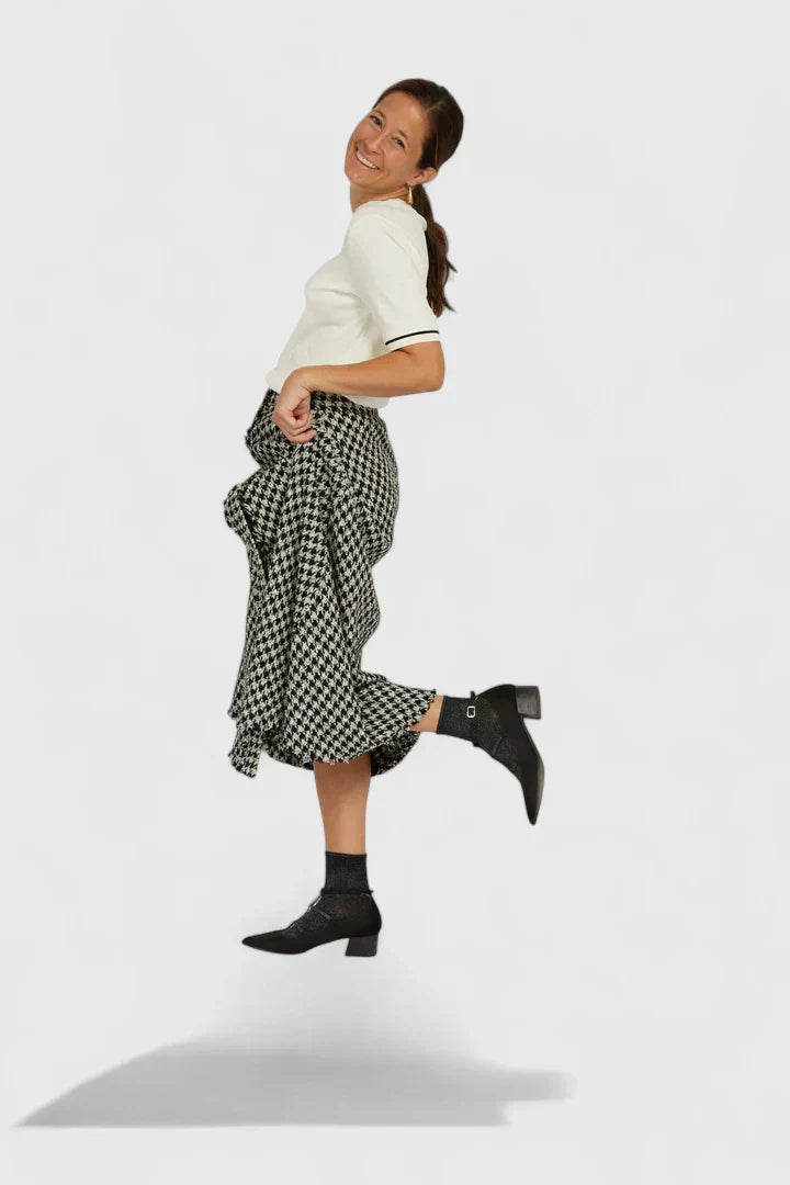 Natalia Thornecrest | Black Suede Cutout Low Heel Pumps