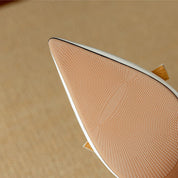 Camille Beaumont | Blush Patent Bow Detail Kitten Heel Pump
