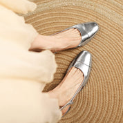 Ottavia Renbourne | Tan Leather Block Heel Slingback