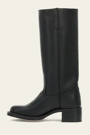 Arabella Stonebridge | Dark Brown Knee-High Leather Boots Slim Fit