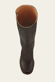 Arabella Stonebridge | Dark Brown Knee-High Leather Boots Slim Fit