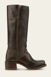 Arabella Stonebridge | Dark Brown Knee-High Leather Boots Slim Fit