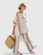 Seraphina Wycliffe | Lavender Linen Two-Piece Lounge Set