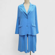 Thalia Renbourne | Coral Pink Linen Blazer & Shorts 2-Piece Set