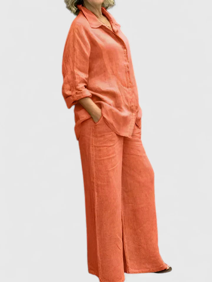 Théodore Blanchard | Linen Two-Piece Set in Lilac
