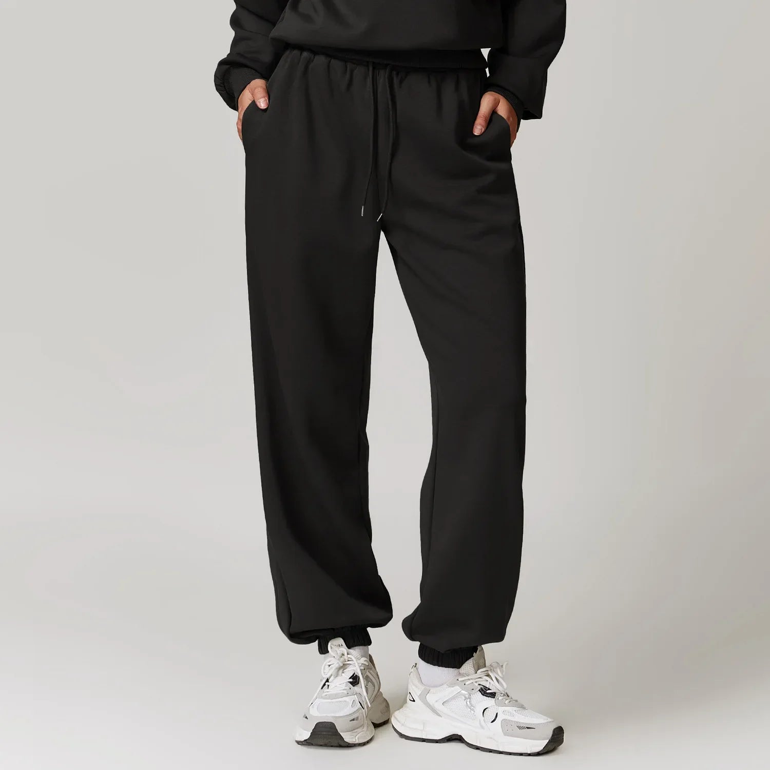 Lisette Fontenay | Beige Cotton-Spandex Joggers for Women