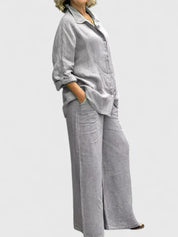 Théodore Blanchard | Linen Two-Piece Set in Lilac