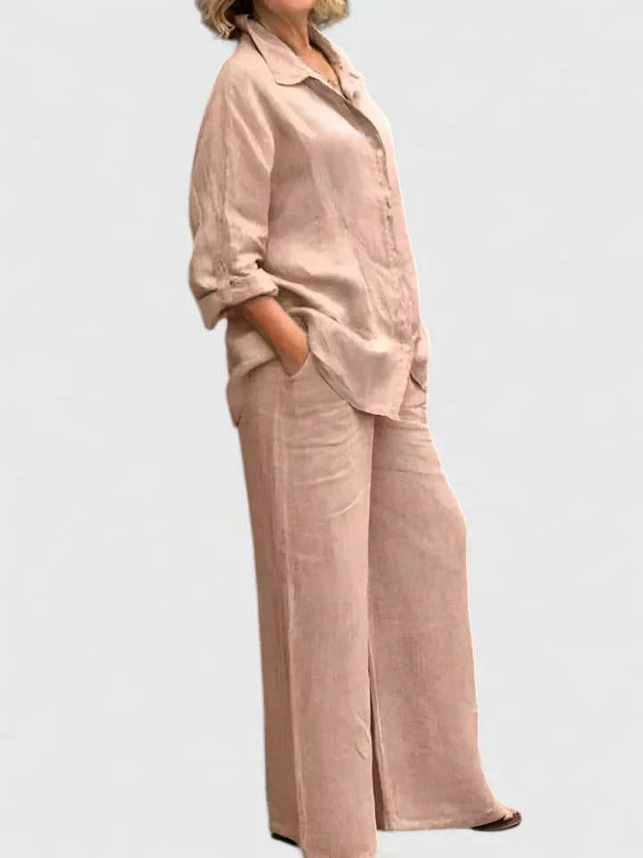 Théodore Blanchard | Linen Two-Piece Set in Lilac