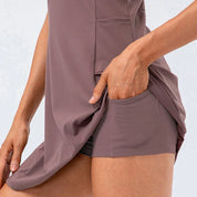 Ceceline Hartmore | Sleeveless Tennis Dress with Built-In Shorts