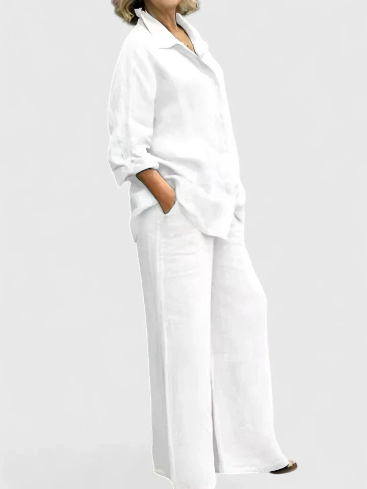 Théodore Blanchard | Linen Two-Piece Set in Lilac