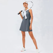Ceceline Hartmore | Sleeveless Tennis Dress with Built-In Shorts