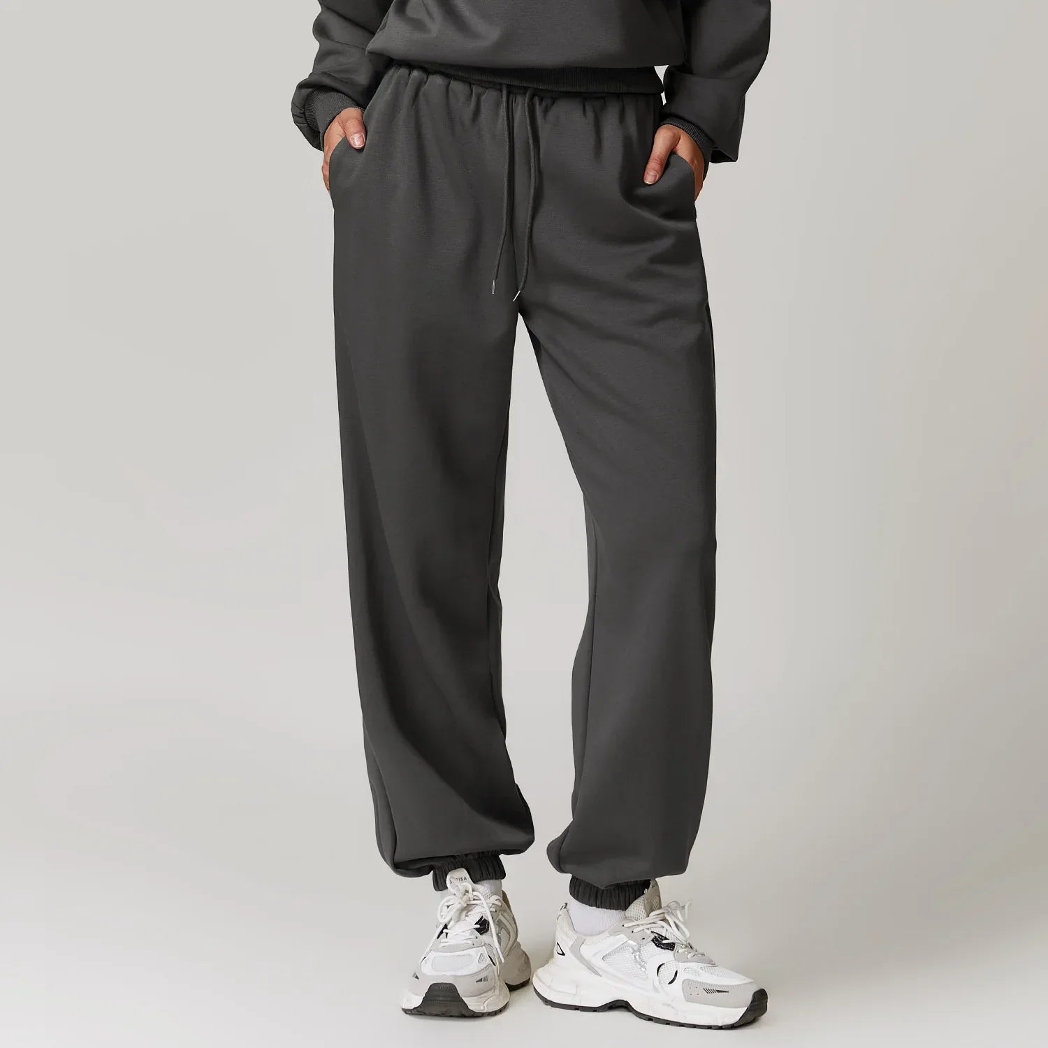 Lisette Fontenay | Beige Cotton-Spandex Joggers for Women