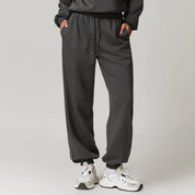 Lisette Fontenay | Beige Cotton-Spandex Joggers for Women